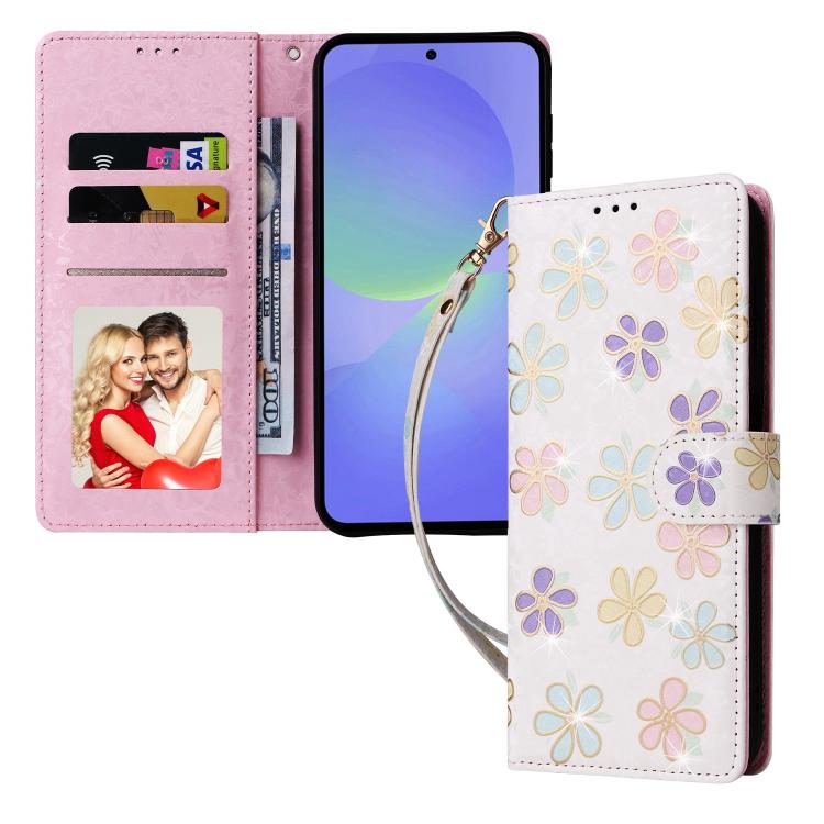 ForGalaxy A36 / A37 5G Bronzing Painting RFID Leather Phone Case