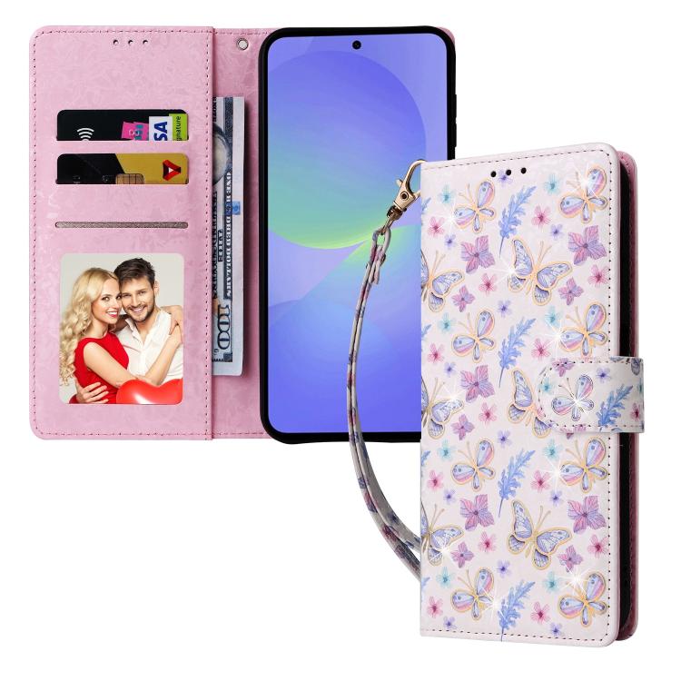 ForGalaxy A36 / A37 5G Bronzing Painting RFID Leather Phone Case