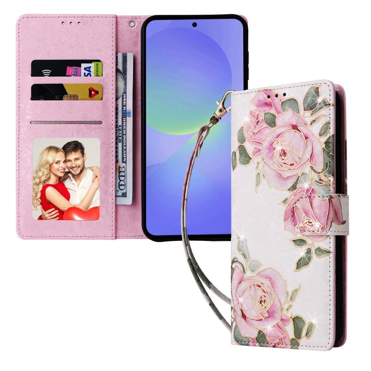 ForGalaxy A36 / A37 5G Bronzing Painting RFID Leather Phone Case