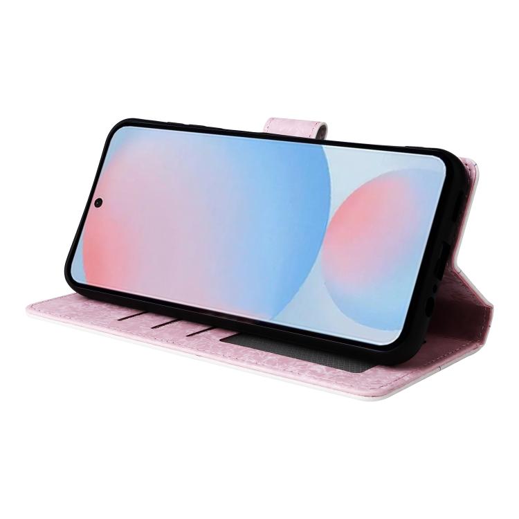 For Galaxy A56 5G Bronzing Painting RFID Leather Phone Case