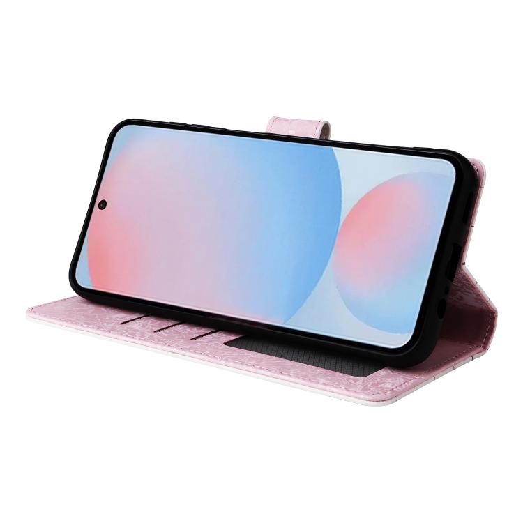 For Galaxy A56 5G Bronzing Painting RFID Leather Phone Case