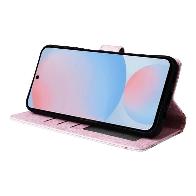For Galaxy A56 5G Bronzing Painting RFID Leather Phone Case