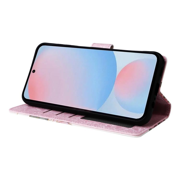 For Galaxy A56 5G Bronzing Painting RFID Leather Phone Case