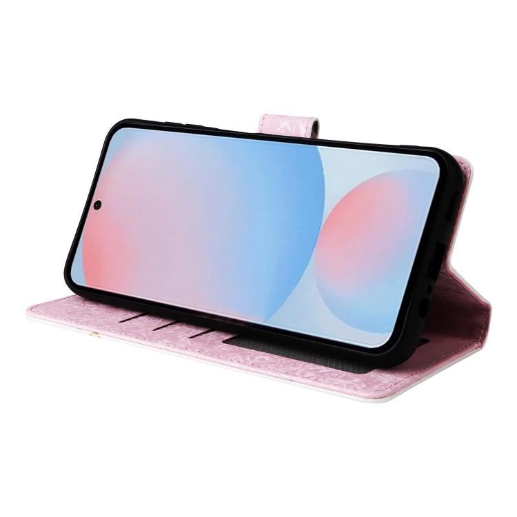 For Galaxy A56 5G Bronzing Painting RFID Leather Phone Case