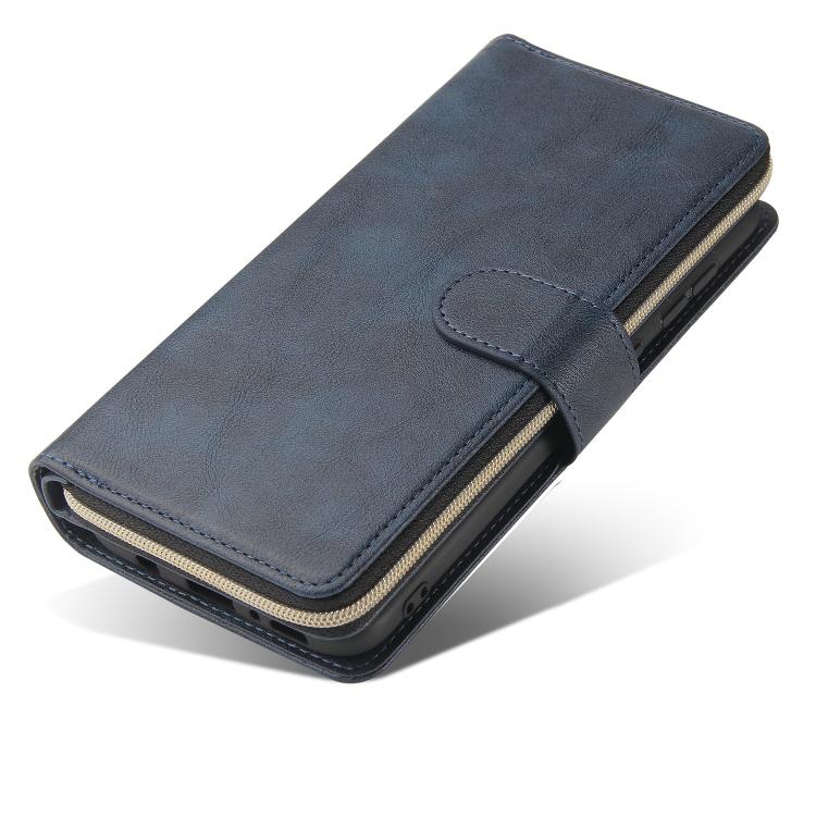 For Galaxy S25 Edge 5G 9-Card Slots Zipper Wallet Bag Leather Phone Case