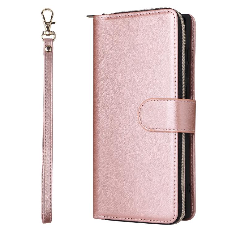 For Galaxy S26 Ultra 5G 9-Card Slots Zipper Wallet Bag Leather Phone Case