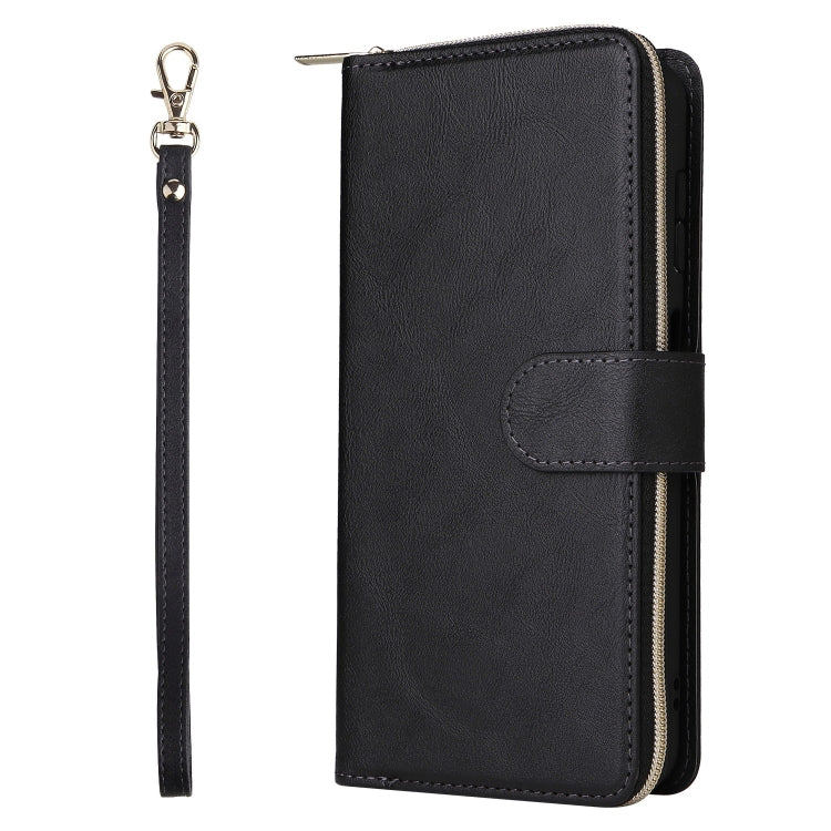 For Galaxy A35 5G 9-Card Slots Zipper Wallet Bag Leather Phone Case