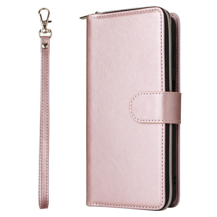 For Galaxy A35 5G 9-Card Slots Zipper Wallet Bag Leather Phone Case