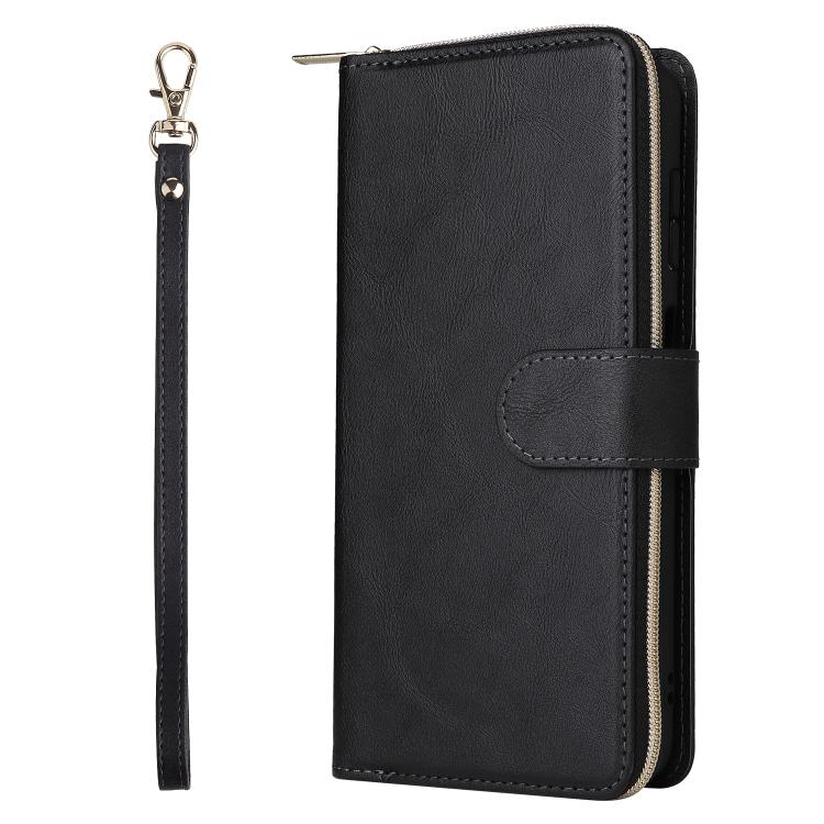 For Galaxy A17 5G 9-Card Slots Zipper Wallet Bag Leather Phone Case