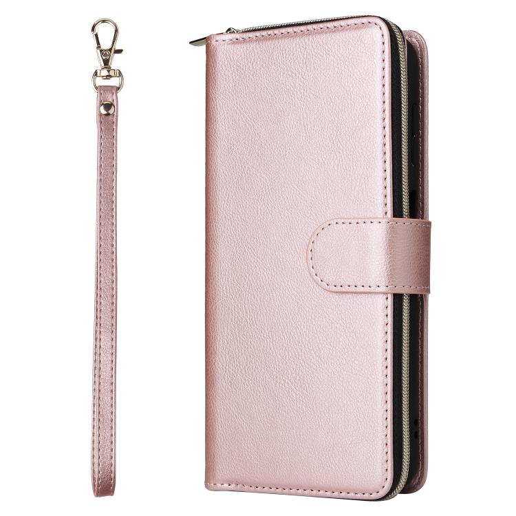 For Galaxy A17 5G 9-Card Slots Zipper Wallet Bag Leather Phone Case