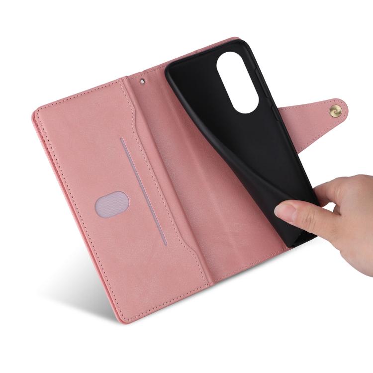 For Samsung Galaxy S25 Edge 5G Rivet Buckle 9 Cards Three Fold Leather Phone Case