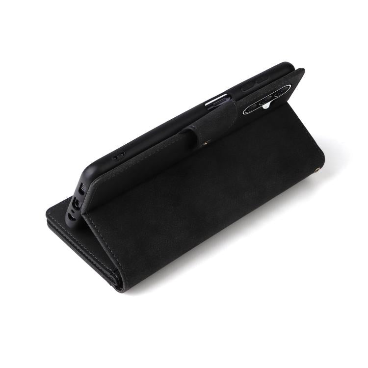 For Galaxy A36 5G Rivet Buckle 9 Cards Three Fold Leather Phone Case