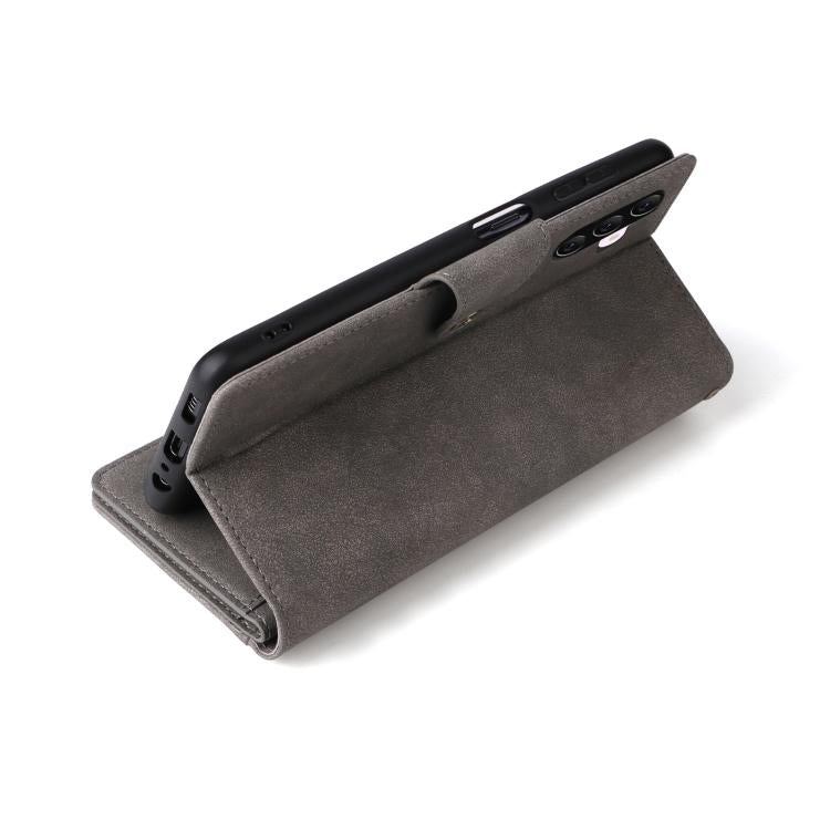For Galaxy A56 5G Rivet Buckle 9 Cards Three Fold Leather Phone Case