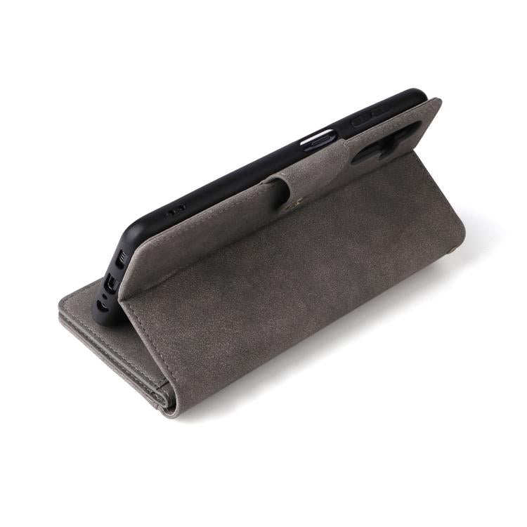 For Galaxy A26 5G Rivet Buckle 9 Cards Three Fold Leather Phone Case