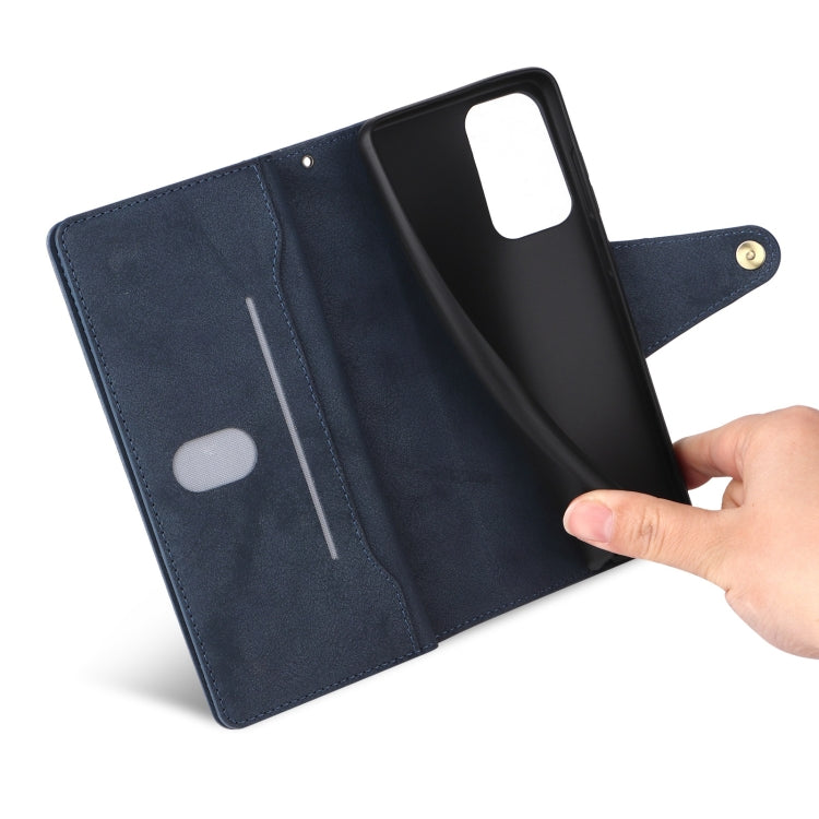 For Redmi Note 12 4G Rivet Buckle 9 Cards Three Fold Leather Phone Case