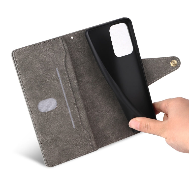 For Redmi Note 12 4G Rivet Buckle 9 Cards Three Fold Leather Phone Case