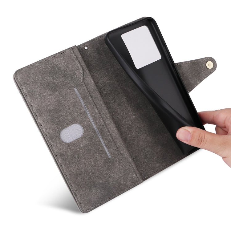 For Xiaomi 14T Pro Global Rivet Buckle 9 Cards Three Fold Leather Phone Case