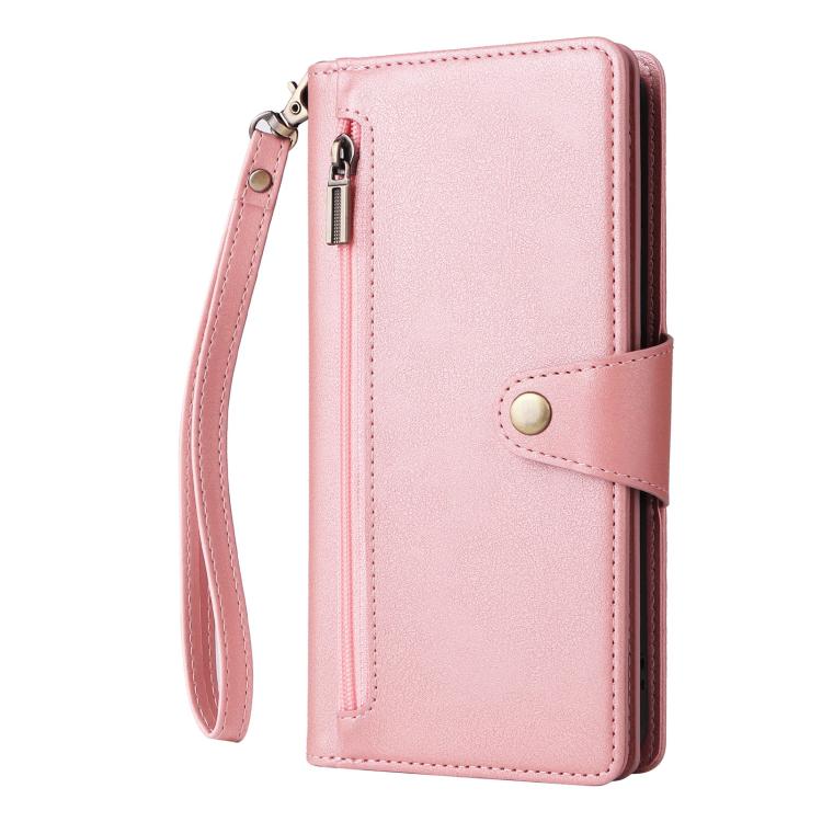For Xiaomi 14T 5G Global Rivet Buckle 9 Cards Three Fold Leather Phone Case