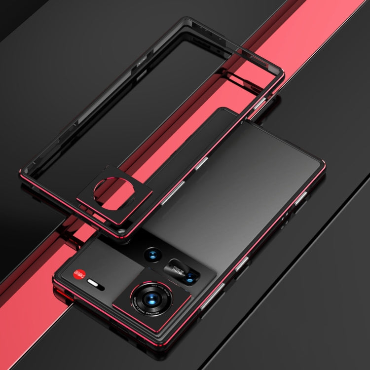 For ZTE nubia Z70 Ultra Aurora Series Lens Protector + Metal Frame Phone Case
