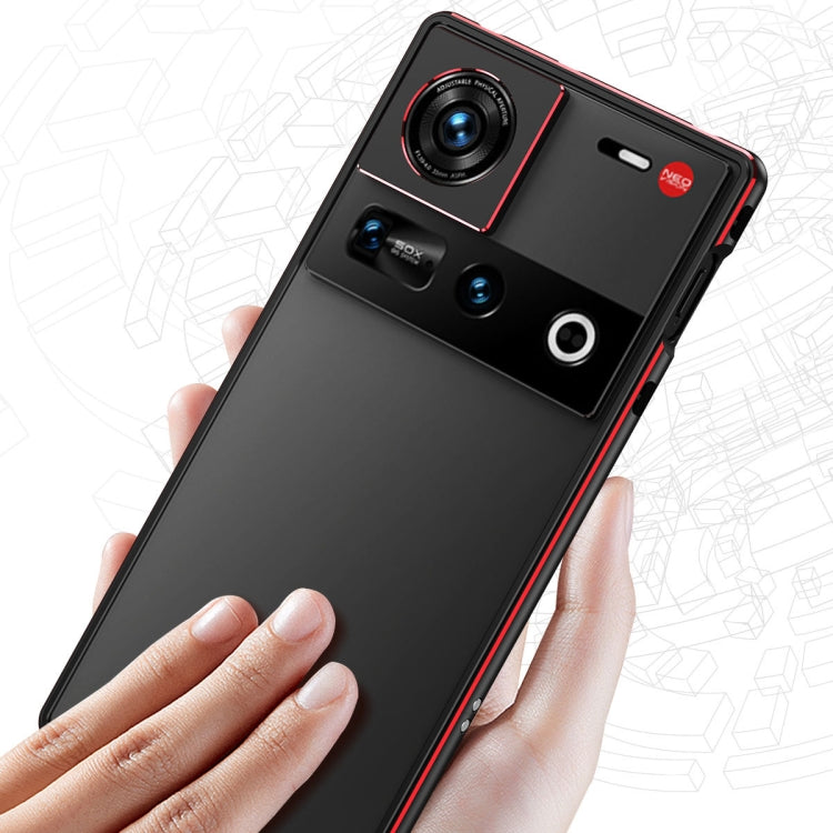 For ZTE nubia Z70 Ultra Aurora Series Lens Protector + Metal Frame Phone Case