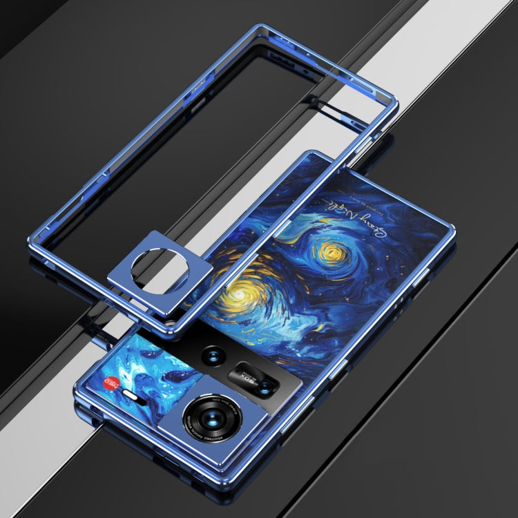 For ZTE nubia Z70 Ultra Aurora Series Lens Protector + Metal Frame Phone Case