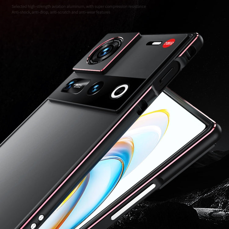 For ZTE nubia Z70 Ultra Aurora Series Lens Protector + Metal Frame Phone Case