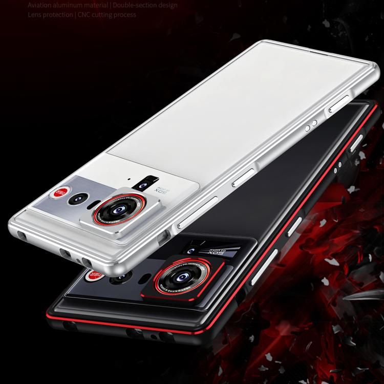 For ZTE nubia Z80 Ultra Aurora Series Lens Protector + Metal Frame Phone Case