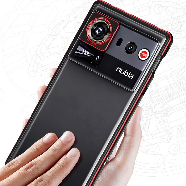 For ZTE nubia Z80 Ultra Aurora Series Lens Protector + Metal Frame Phone Case