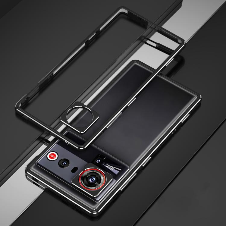 For ZTE nubia Z80 Ultra Aurora Series Lens Protector + Metal Frame Phone Case