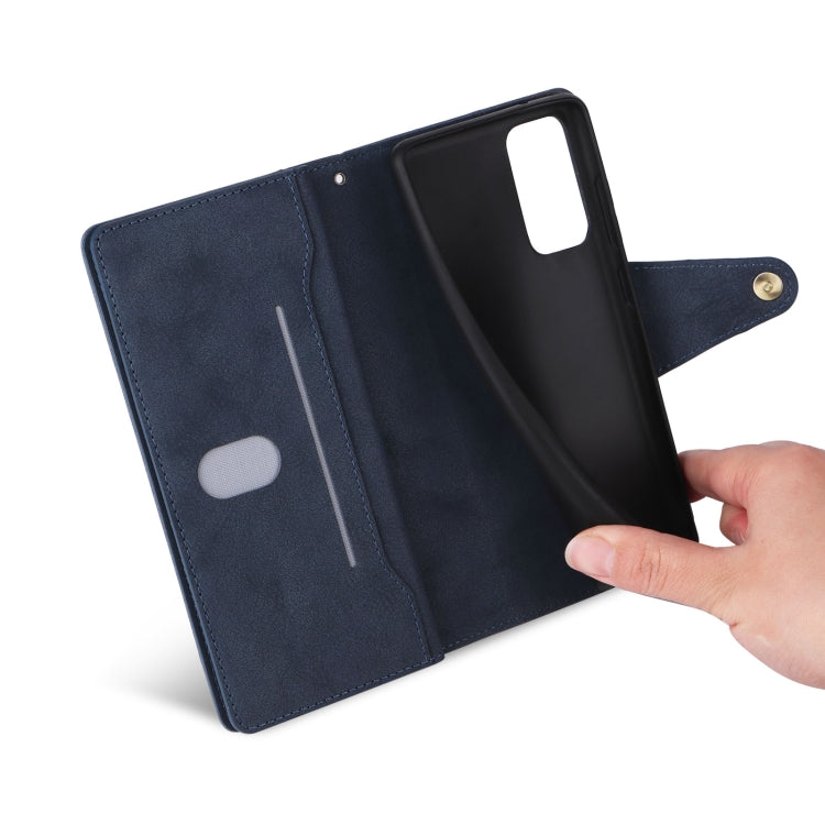 For OnePlus Nord 200 5G Rivet Buckle 9 Cards Three Fold Leather Phone Case