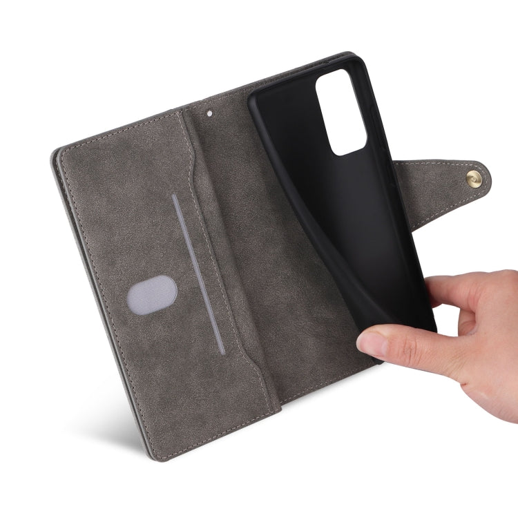 For OnePlus Nord 200 5G Rivet Buckle 9 Cards Three Fold Leather Phone Case