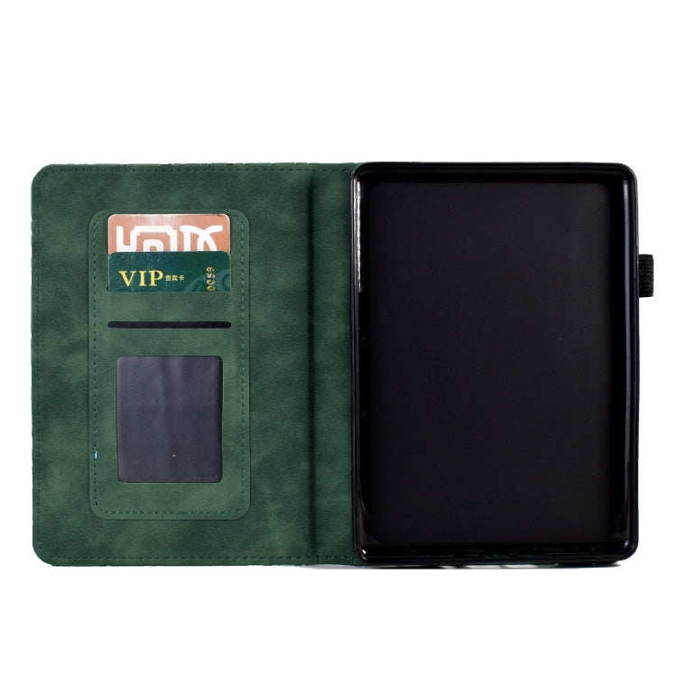 For Amazon Kindle Paperwhite 12th 2024 Fortune Tree Pressure Flower Smart Leather Tablet Case