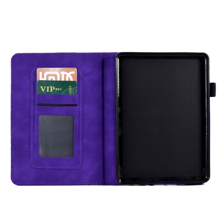 For Amazon Kindle Paperwhite 12th 2024 Fortune Tree Pressure Flower Smart Leather Tablet Case