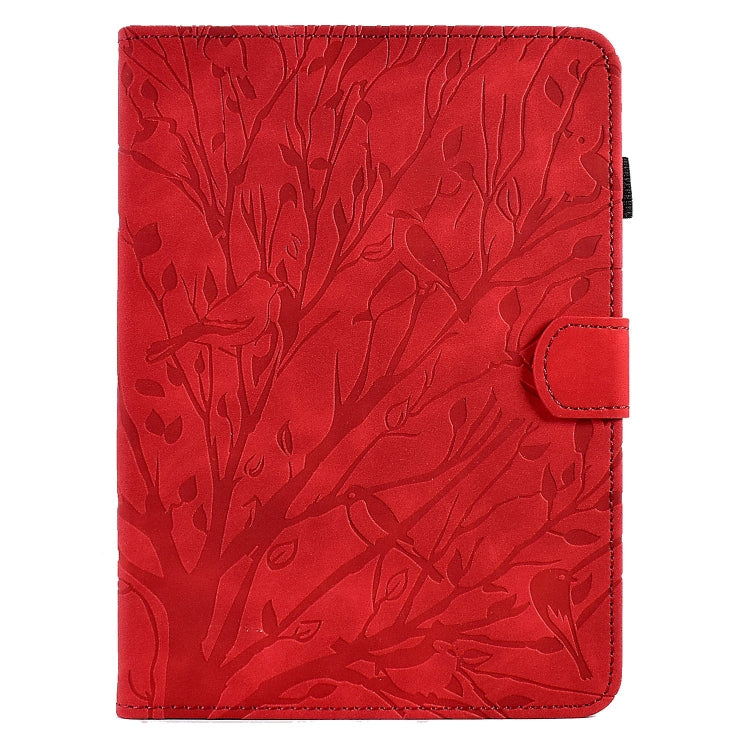 For Amazon Kindle Paperwhite 12th 2024 Fortune Tree Pressure Flower Smart Leather Tablet Case