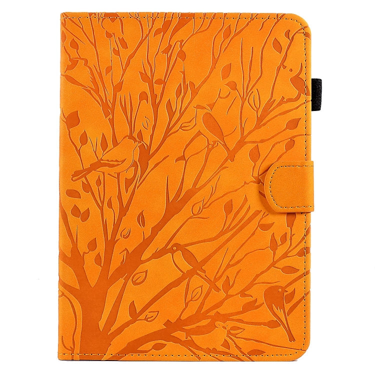 For Amazon Kindle Paperwhite 12th 2024 Fortune Tree Pressure Flower Smart Leather Tablet Case