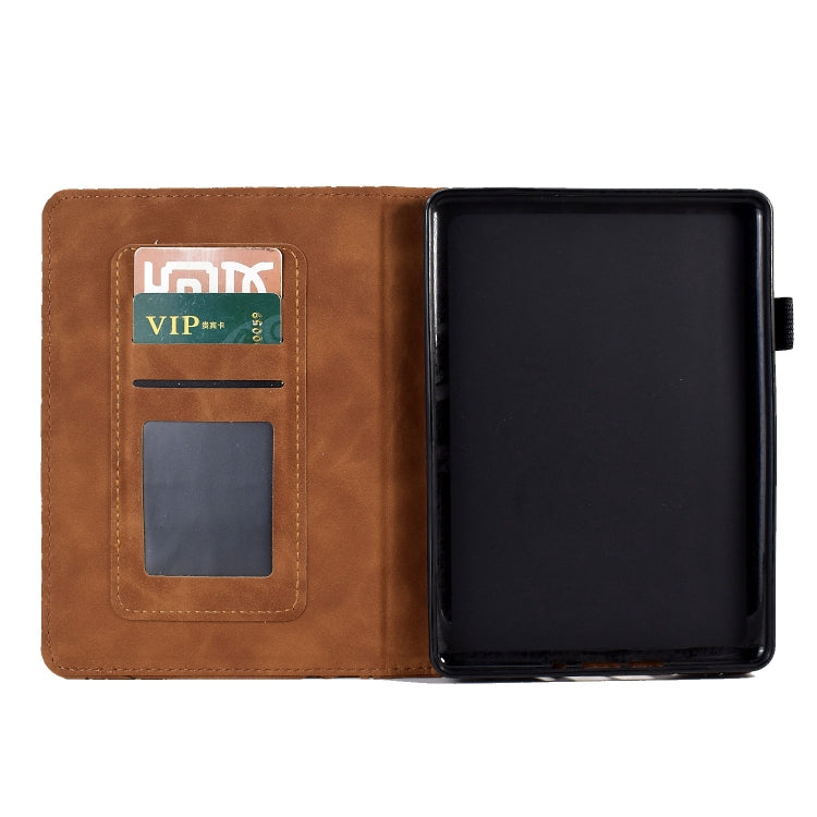 For Amazon Kindle Paperwhite 12th 2024 Fortune Tree Pressure Flower Smart Leather Tablet Case