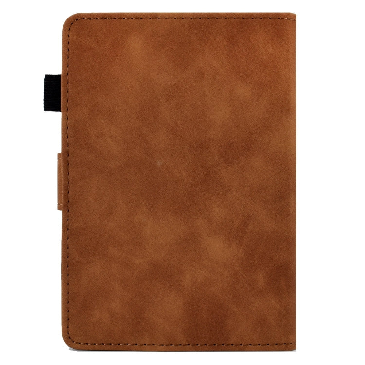 For Amazon Kindle Paperwhite 12th 2024 Peony Butterfly Embossed Leather Smart Tablet Case