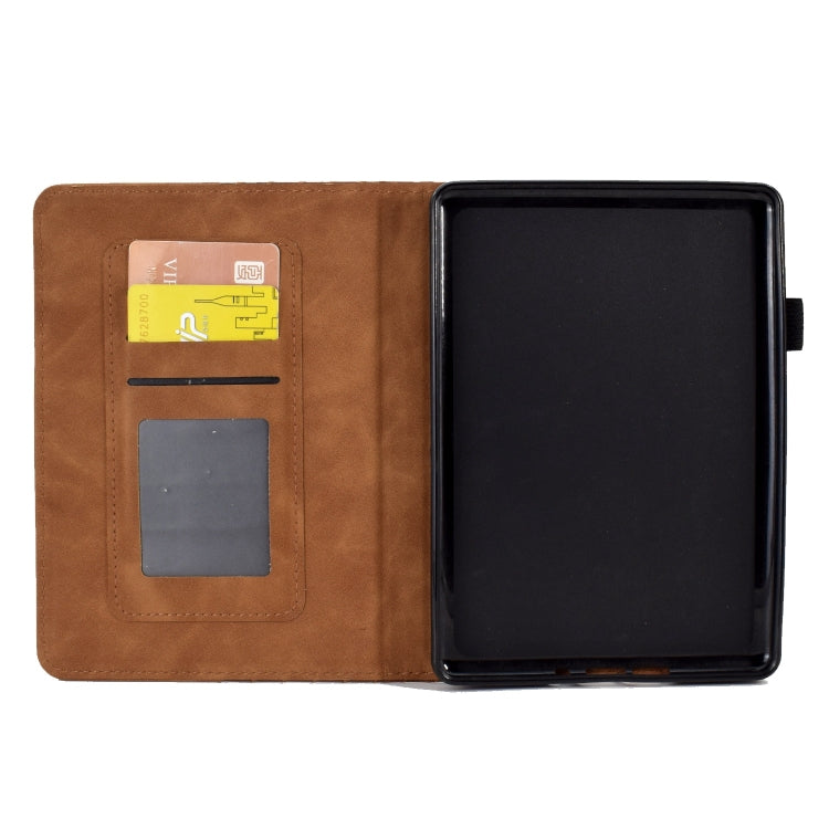 For Amazon Kindle PaperWhite 12th Gen 2024 Rhombus Embossed Leather Smart Tablet Case