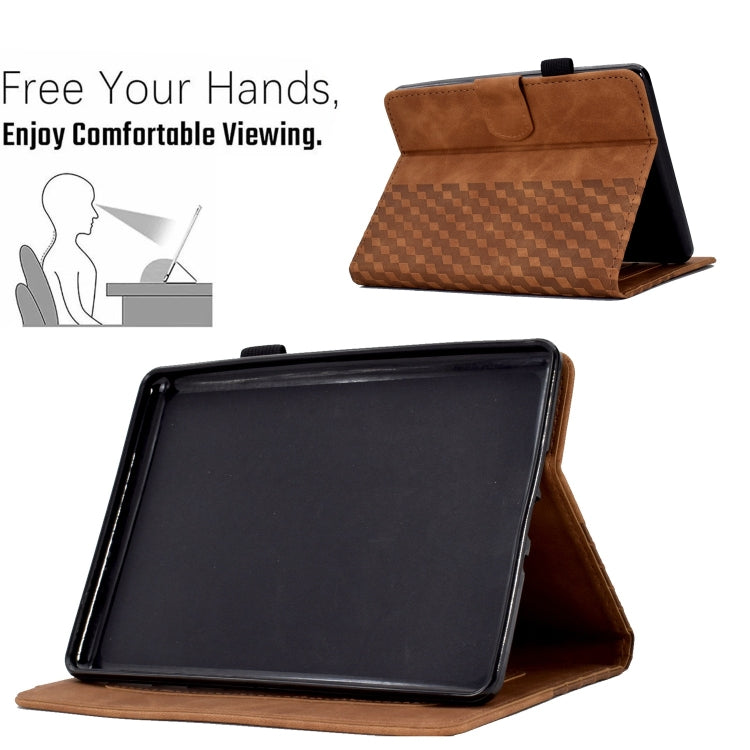 For Amazon Kindle PaperWhite 12th Gen 2024 Rhombus Embossed Leather Smart Tablet Case