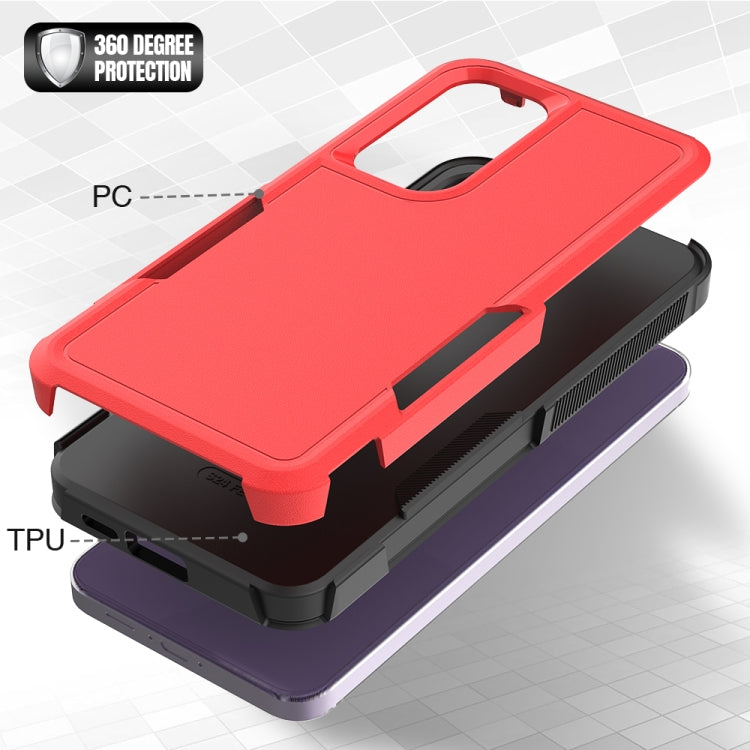 For Samsung Galaxy S24 FE 5G 2 in 1 PC + TPU Phone Case