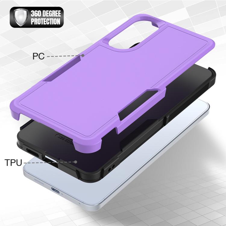 For Samsung Galaxy S25 Edge 5G 2 in 1 PC + TPU Phone Case