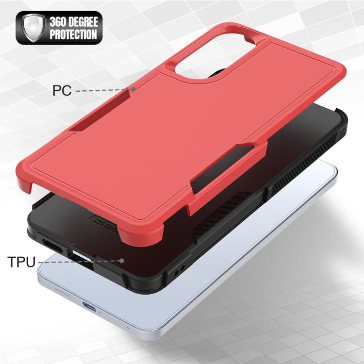 For Samsung Galaxy S25 Edge 5G 2 in 1 PC + TPU Phone Case