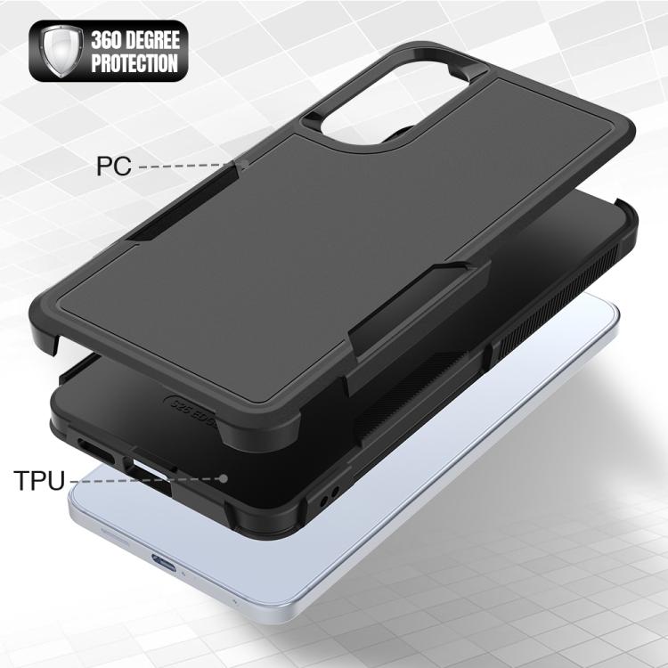 For Samsung Galaxy S25 Edge 5G 2 in 1 PC + TPU Phone Case