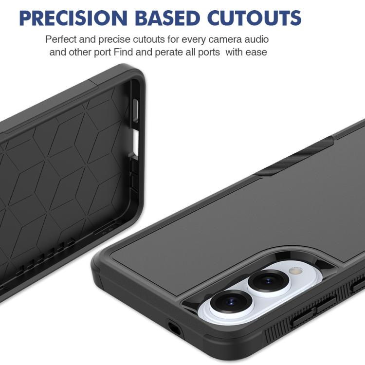 For Samsung Galaxy S25 Edge 5G 2 in 1 PC + TPU Phone Case