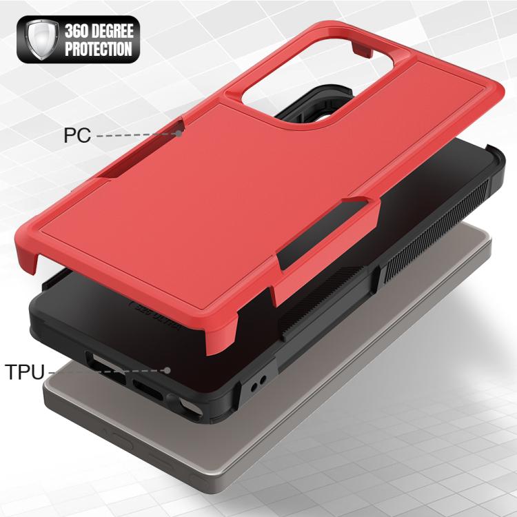 For Samsung Galaxy S25 Ultra 5G 2 in 1 PC + TPU Phone Case