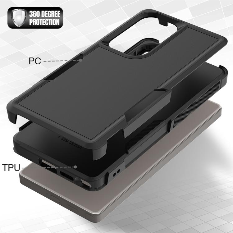 For Samsung Galaxy S25 Ultra 5G 2 in 1 PC + TPU Phone Case