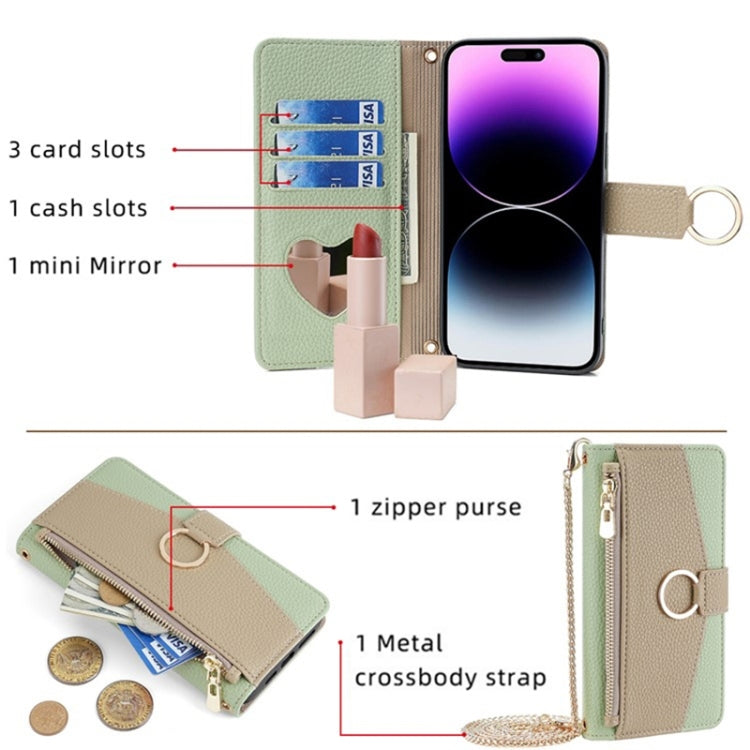 For Redmi 13 4G Crossbody Litchi Texture Leather Phone Case