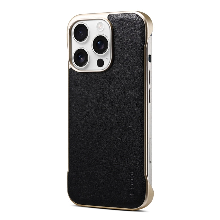 For iPhone 14 Pro Denior MagSafe Genuine Leather Calf Texture  Phone Case