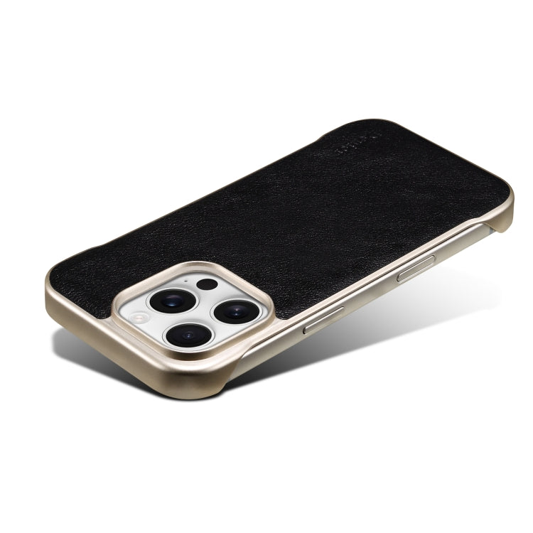 For iPhone 16 Pro Max Denior MagSafe Genuine Leather Calf Texture  Phone Case