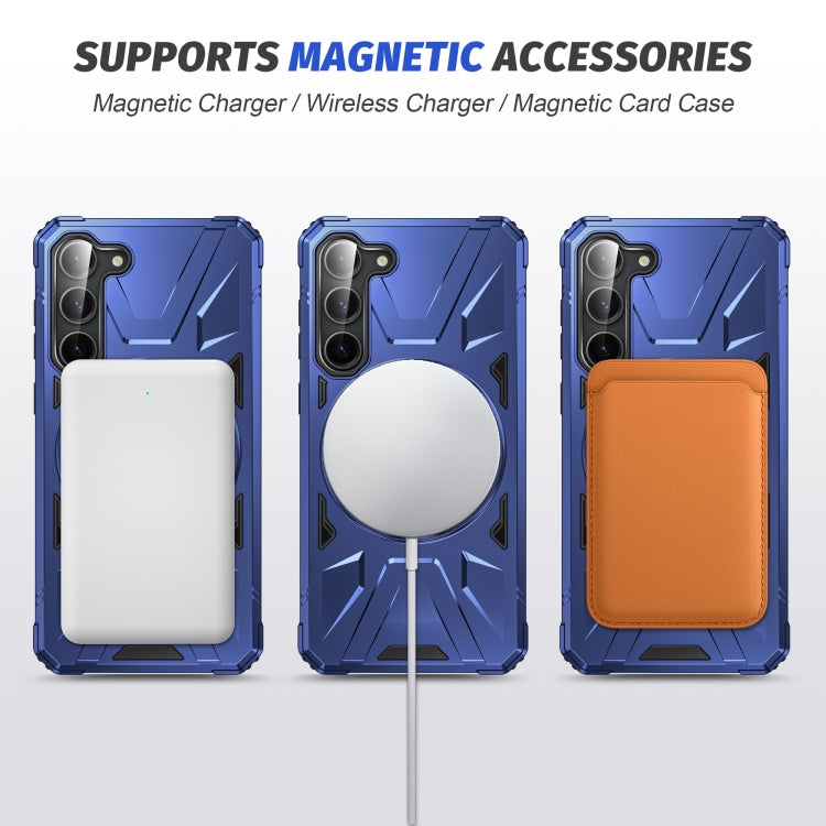 For Samsung Galaxy S25 5G MagSafe Magnetic Shockproof Phone Case with Ring Holder